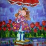 Little Girl with Umbrella